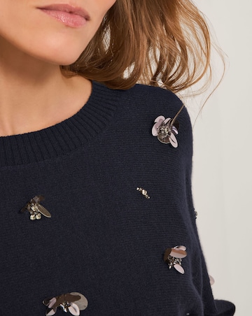 Monsoon Sable Sequin Embellished Jumper