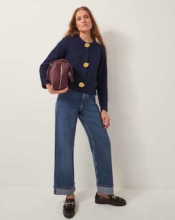 Monsoon Brianne Floral Button Cardigan