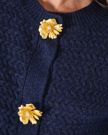 Monsoon Brianne Floral Button Cardigan