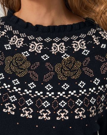 Monsoon Fia Hotfix Fair Isle Jumper