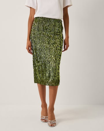 Monsoon Serenity Sequin Midi Skirt