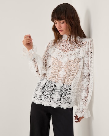 Monsoon Phoebe Sheer Lace Blouse