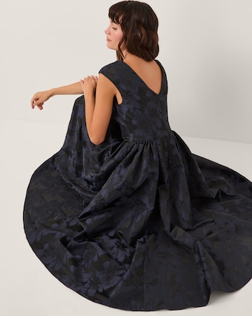 Monsoon Jayda Floral Jacquard Midi Dress