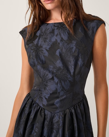 Monsoon Jayda Floral Jacquard Midi Dress