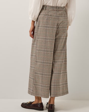 Monsoon Carmen Check Wide Leg Trousers
