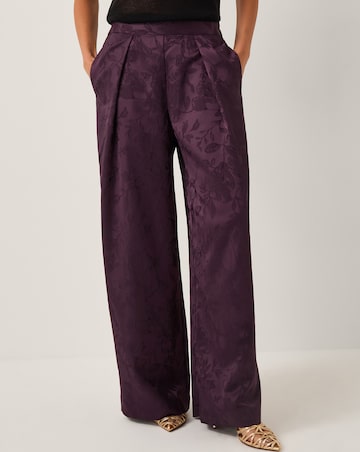 Monsoon Rory Floral Satin Trousers