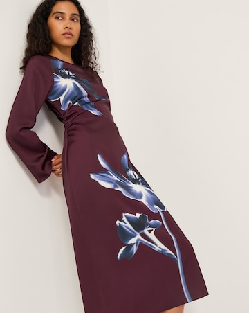 Monsoon Polly Floral Print Midi Dress