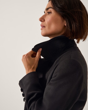 Monsoon Lottie Velvet Trim Coat