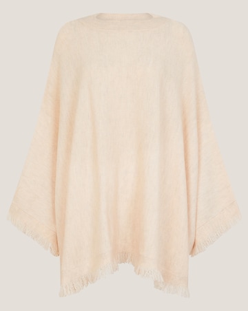 Monsoon Fay Fringe Trim Poncho