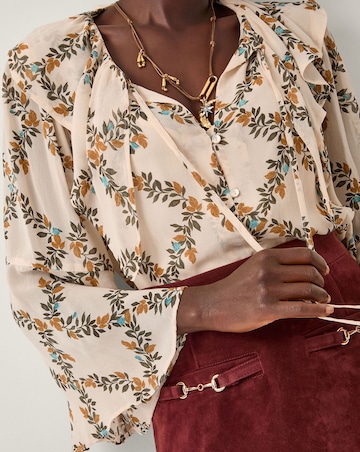 Monsoon Cheryl Diamond Floral Blouse