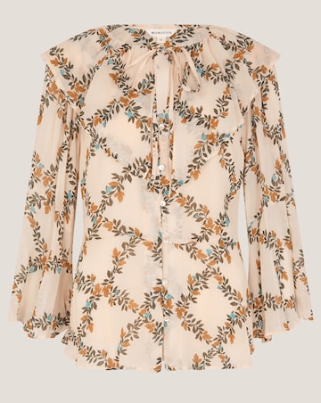 Monsoon Cheryl Diamond Floral Blouse