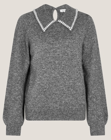 Monsoon Caryn Embellished Collar Jumper