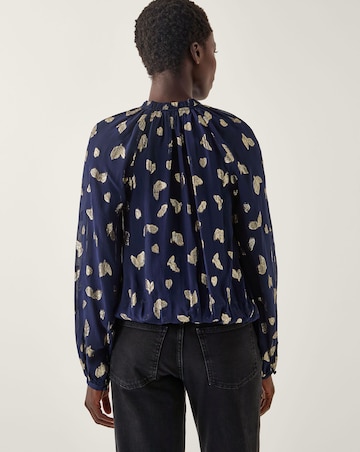 Monsoon Angela Leaf Print Wrap Blouse