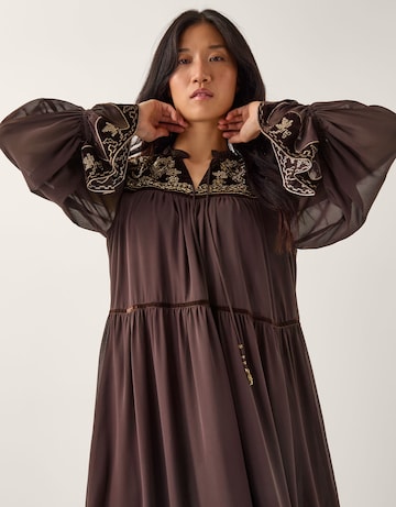 Monsoon Nova Yoke Chiffon Maxi Dress