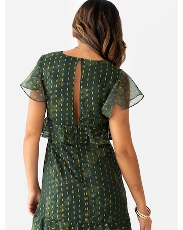 Anaya Metallic thread Dress