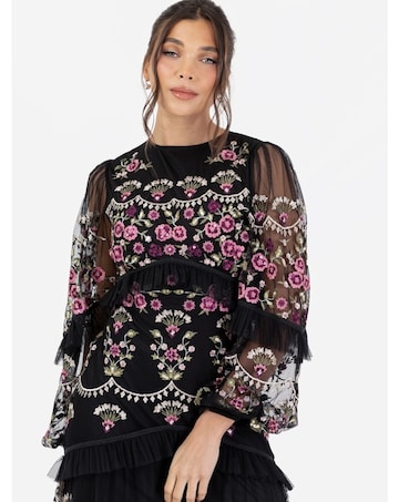 Maya Deluxe Embroidered Dress