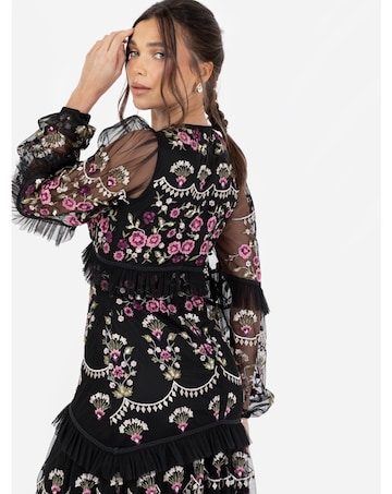 Maya Deluxe Embroidered Dress