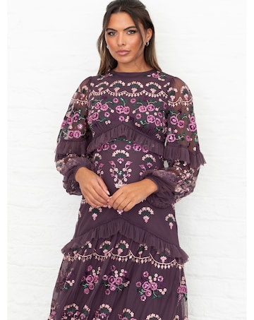 Maya Deluxe Embroidered Dress