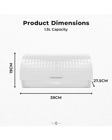 Tower Solitaire Bread Bin-White