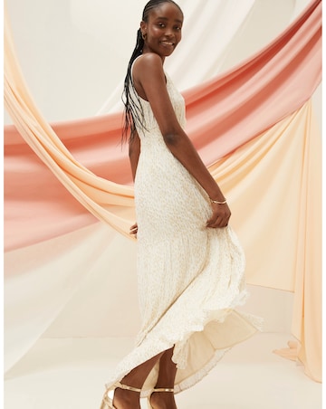 FatFace Ivy Foil Leaves Maxi Dress