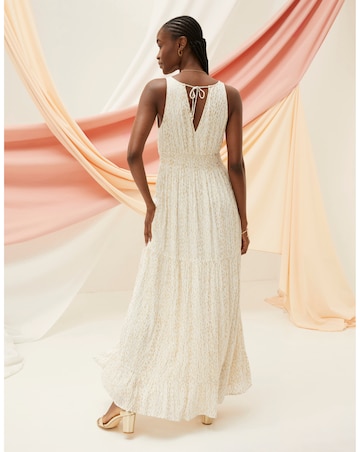 FatFace Ivy Foil Leaves Maxi Dress