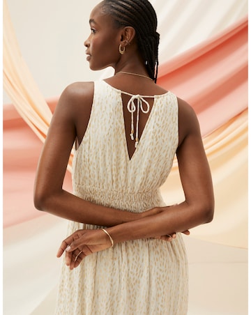 FatFace Ivy Foil Leaves Maxi Dress