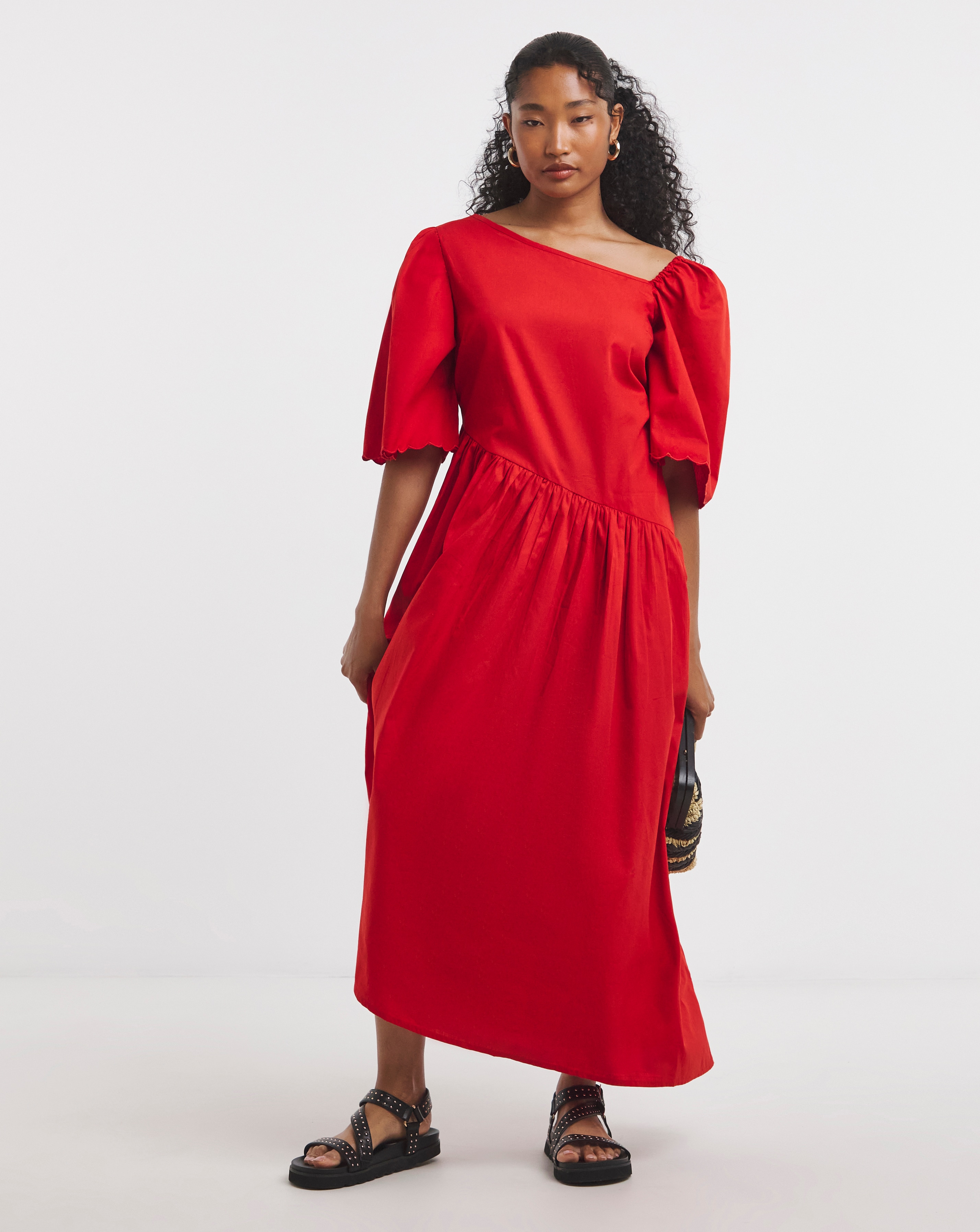 Native Youth Asymetric Midaxi Dress