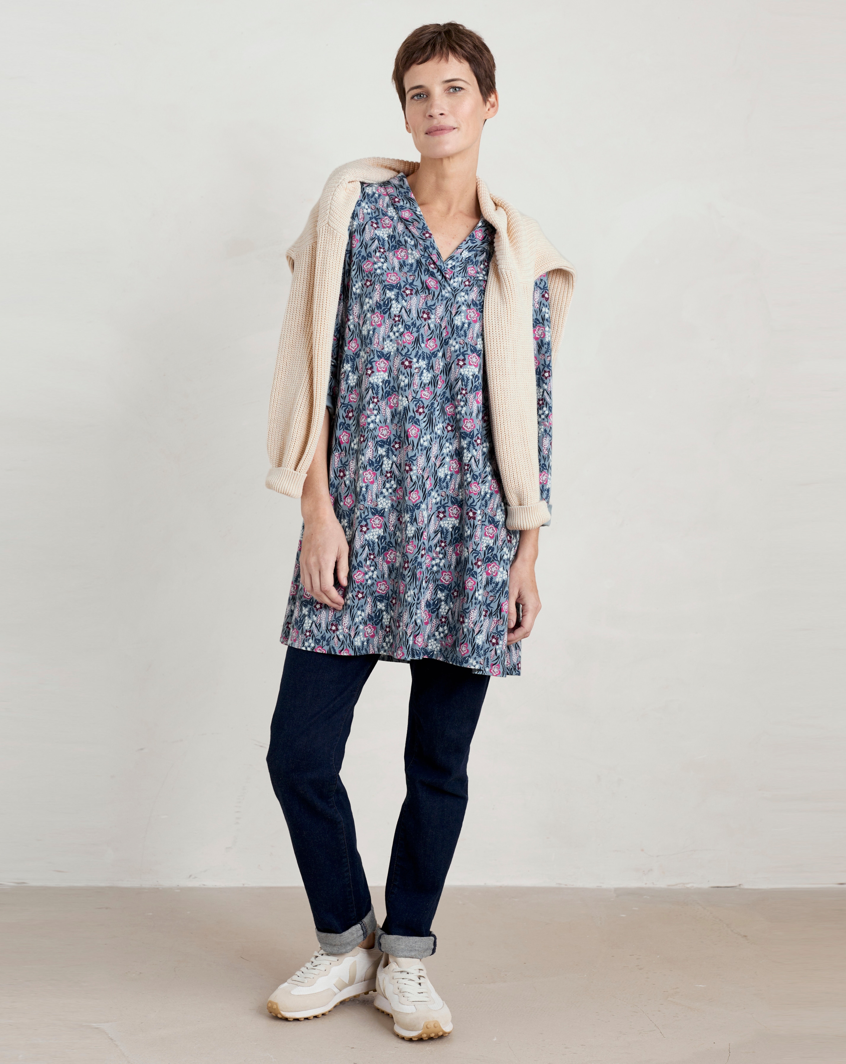 Seasalt Wreathe Tunic Floral Moor