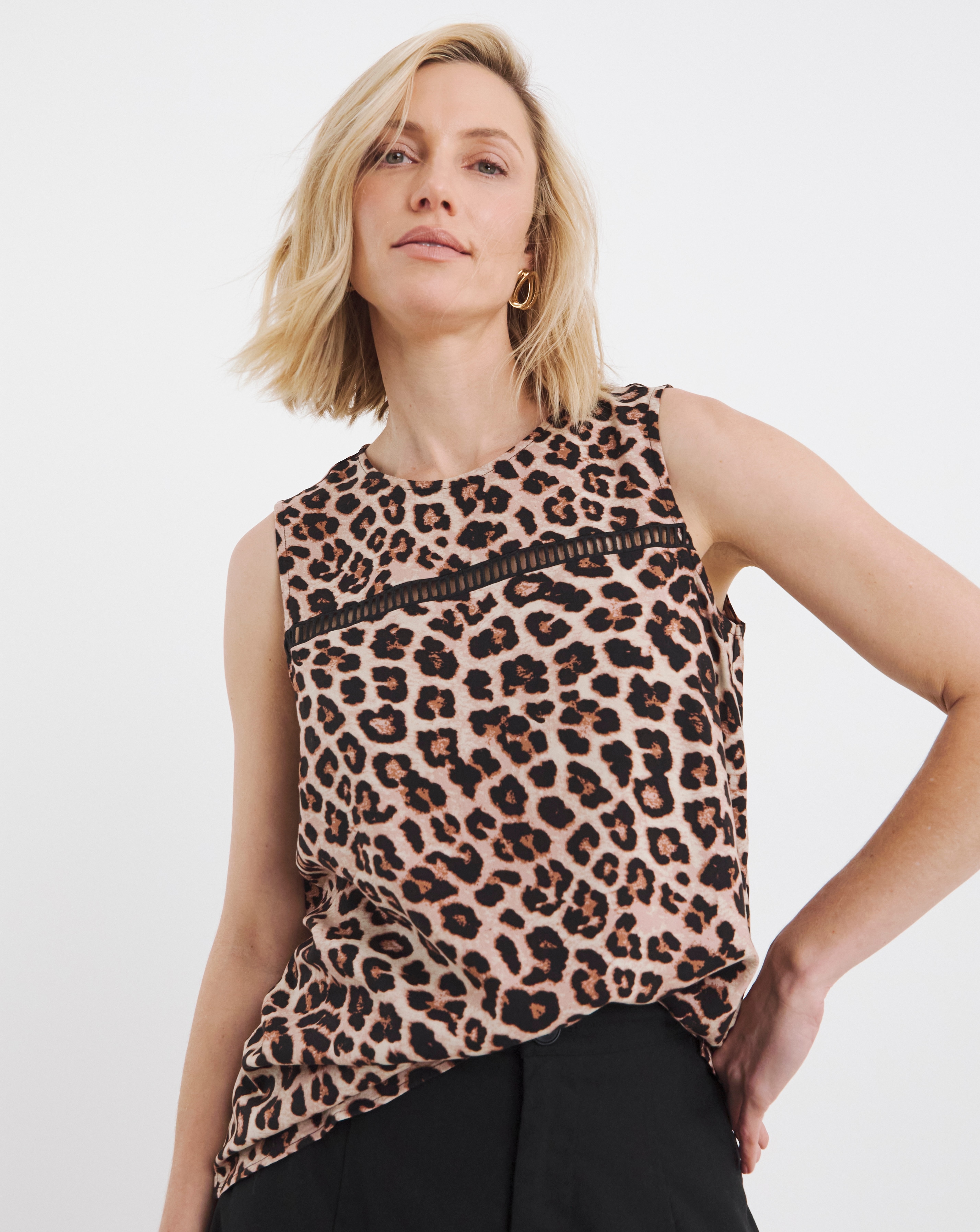 Ladder Trim Vest Top