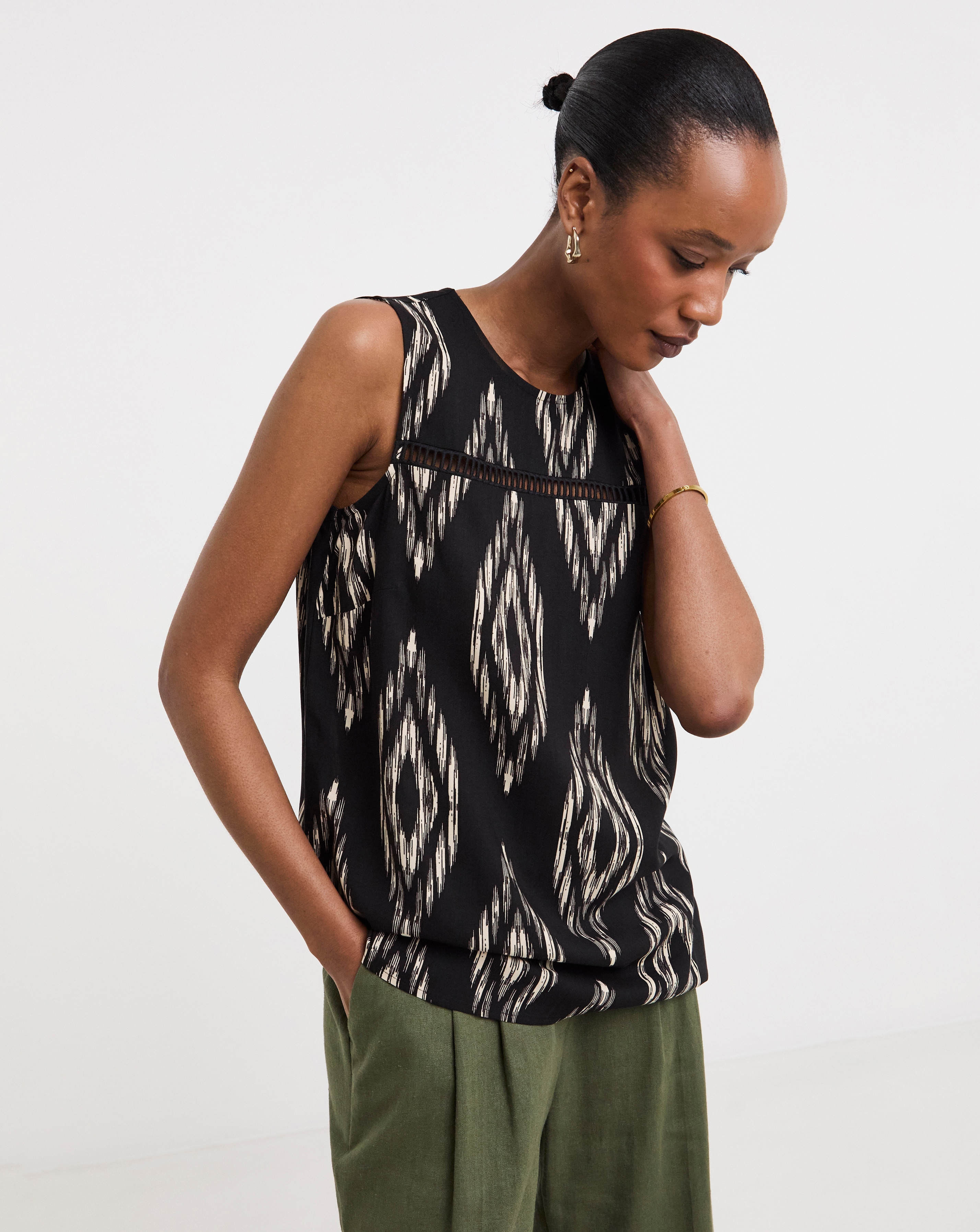 Ladder Trim Vest Top