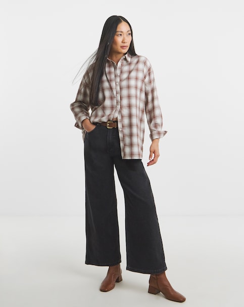 Oversized Check Shirt