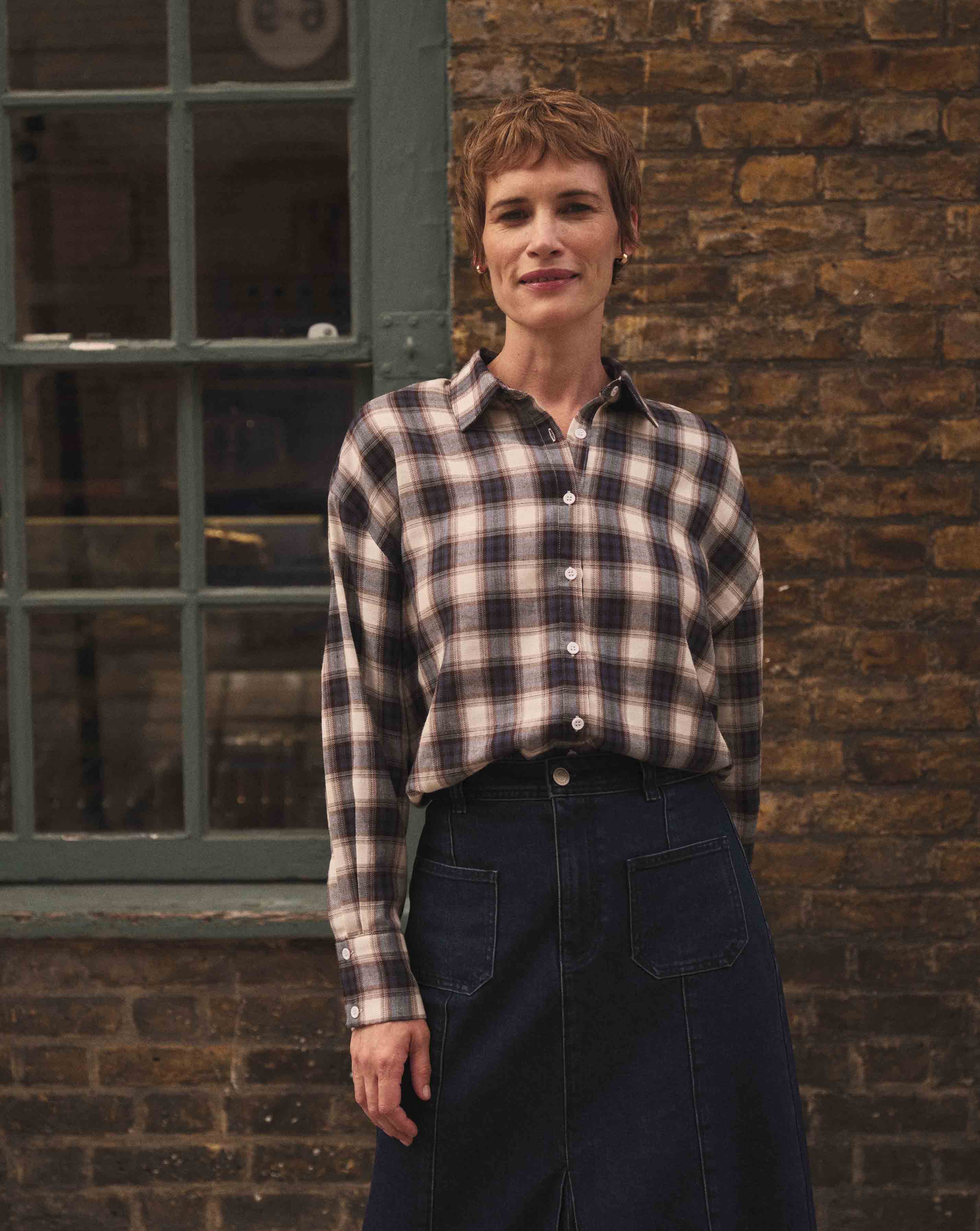 Oversized Check Shirt