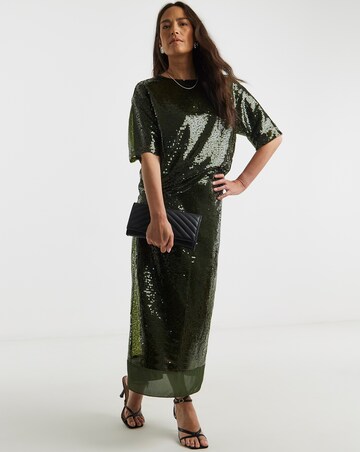 Sequin Short Sleeve Top