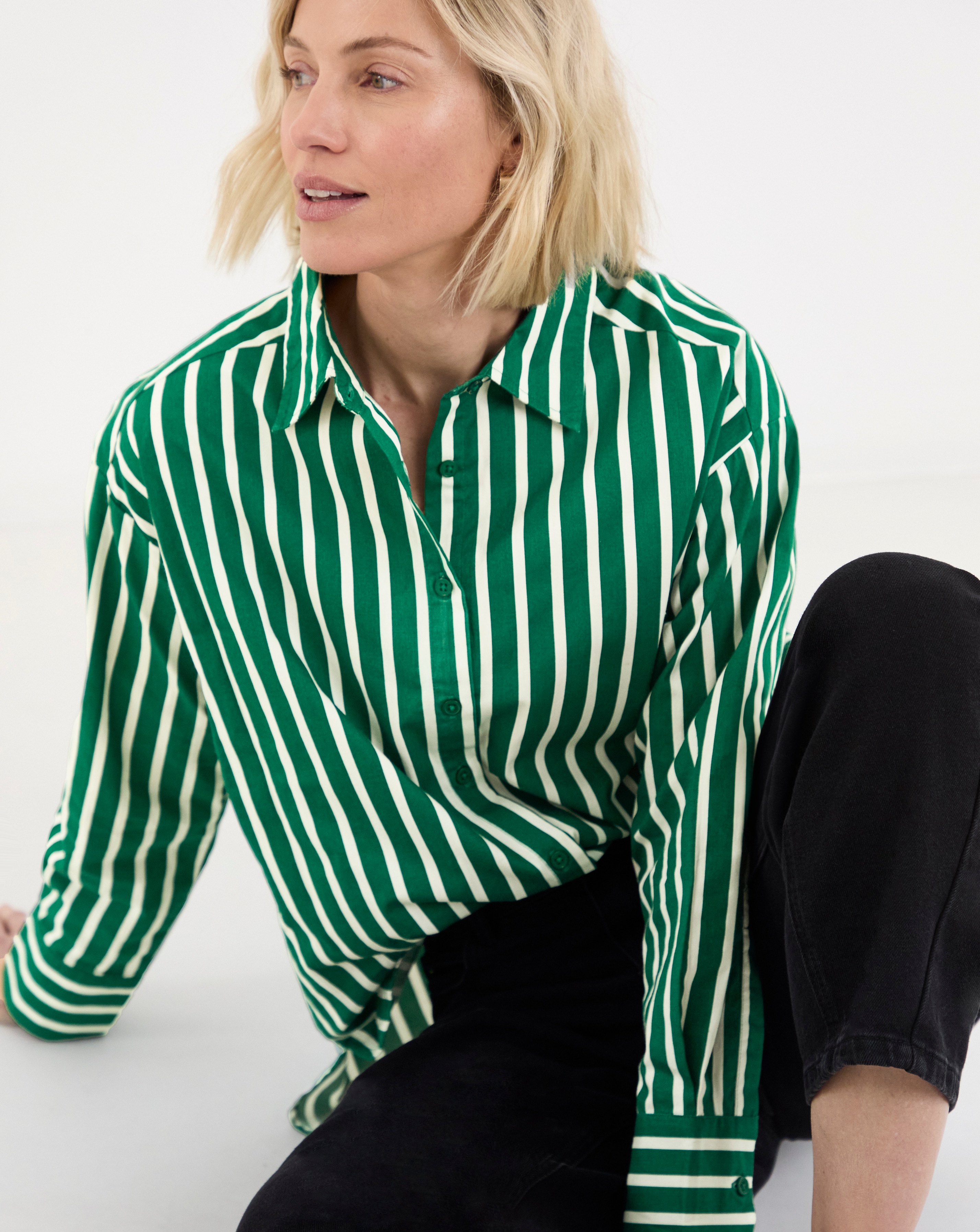 New In - Oversized Stripe Shirt