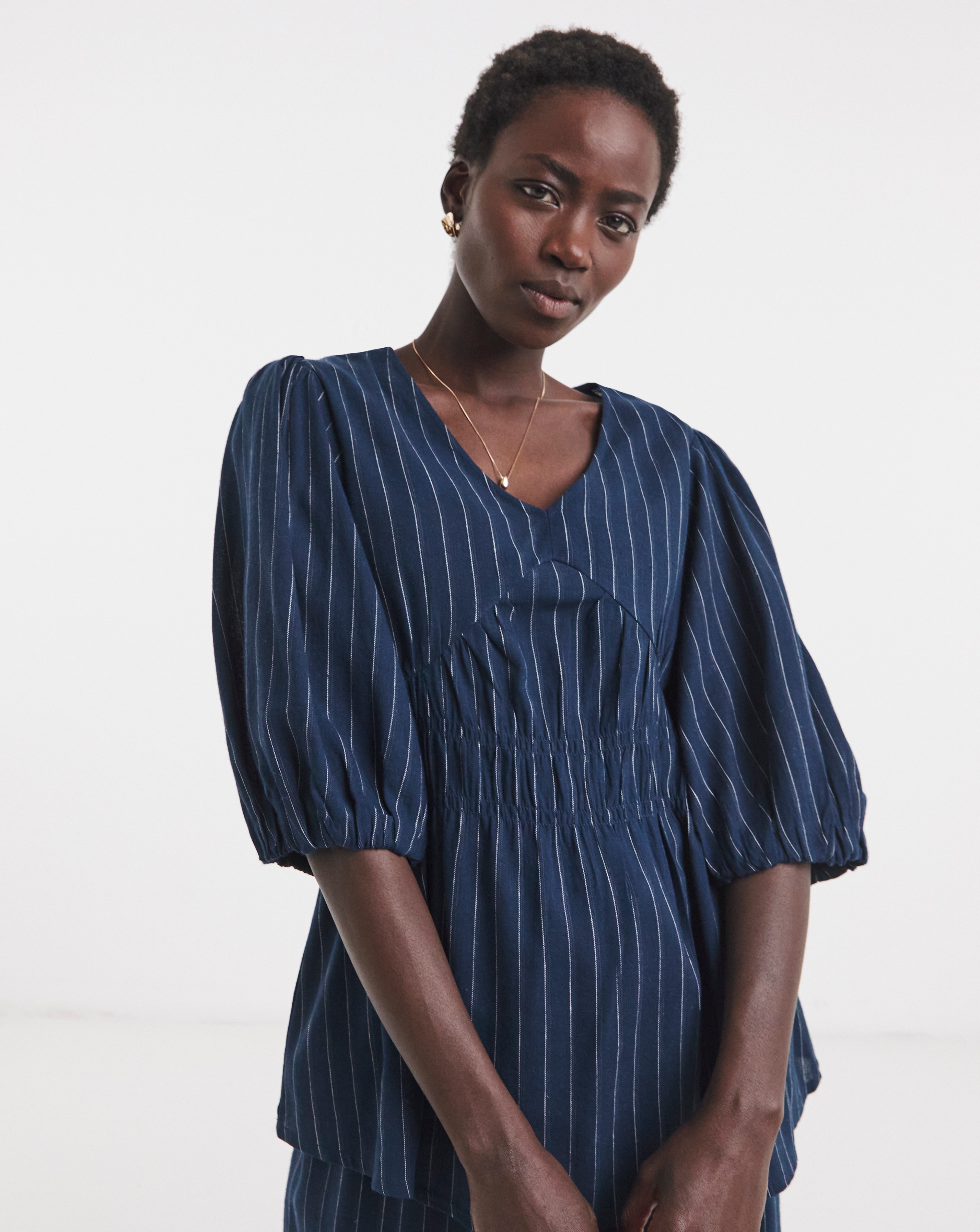 New In - Striped Puff Sleeve Top