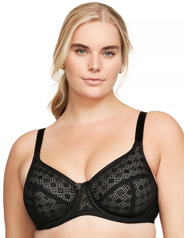Glamorise Plus Size Lace Comfort WonderWire Bra 9855
