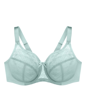 Glamorise Plus Size Lace Comfort WonderWire Bra 9855