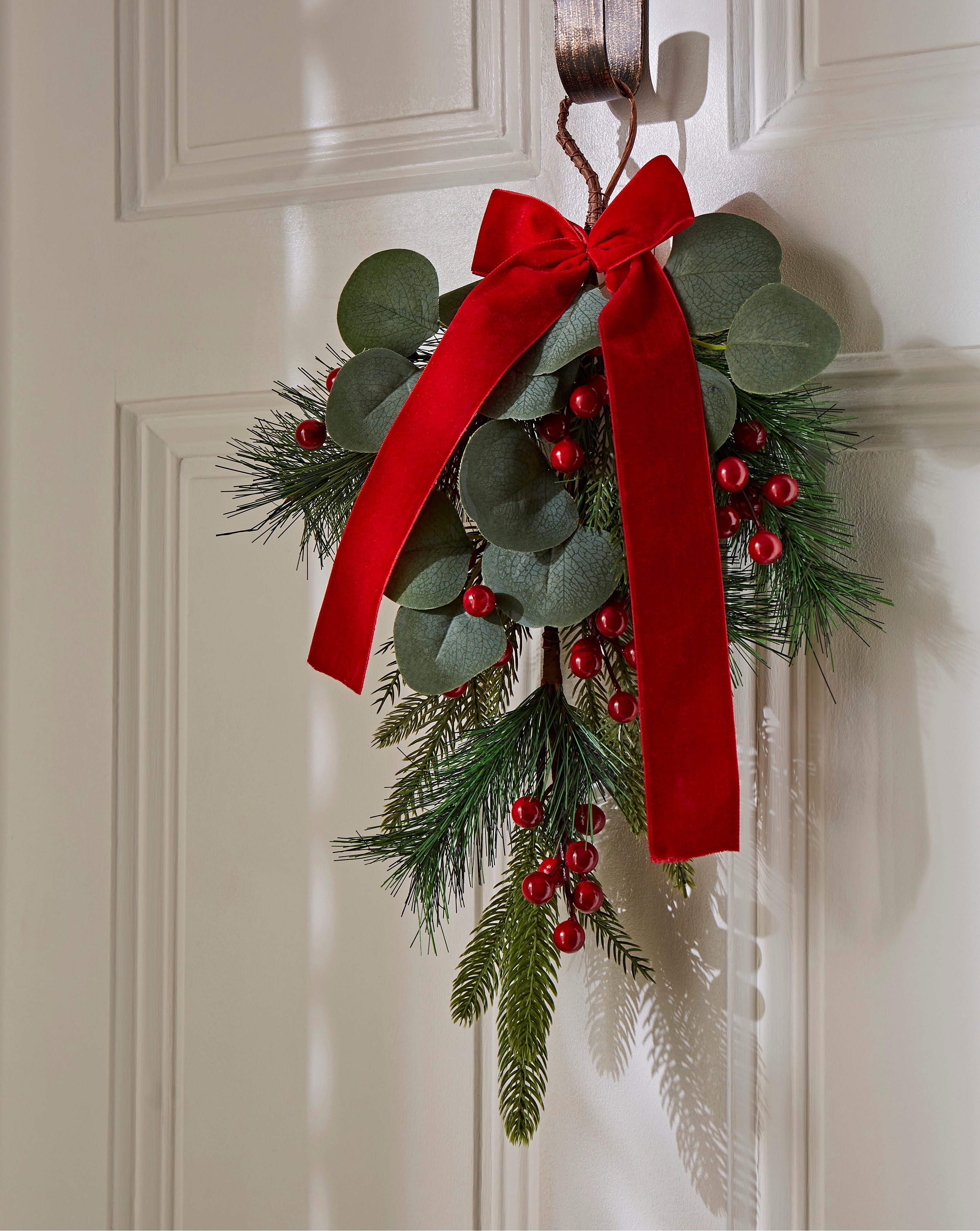 Frosted Red Berry Swag