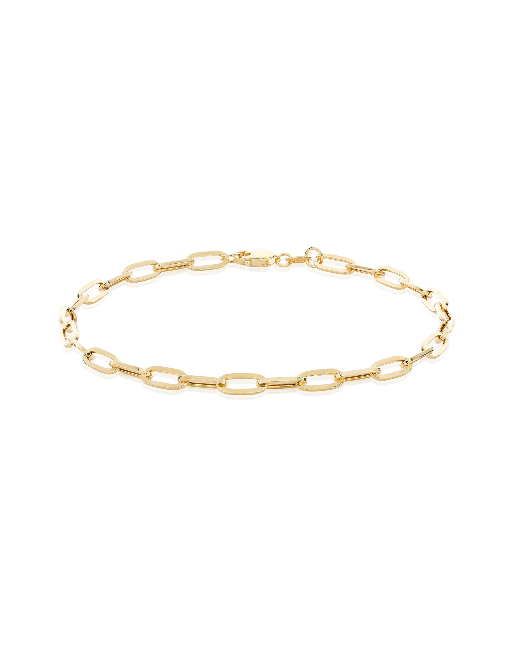 9ct Yellow Gold Paper Chain Bracelet