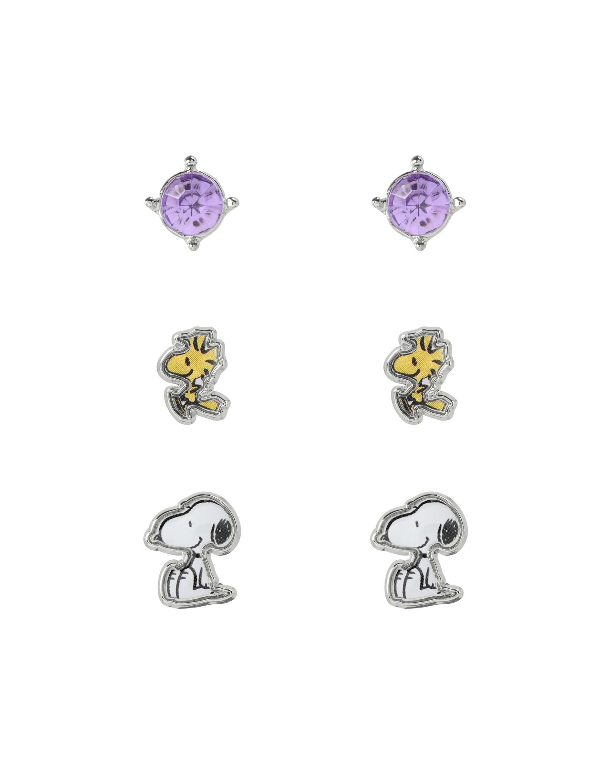 Snoopy 3Pc Earring Set