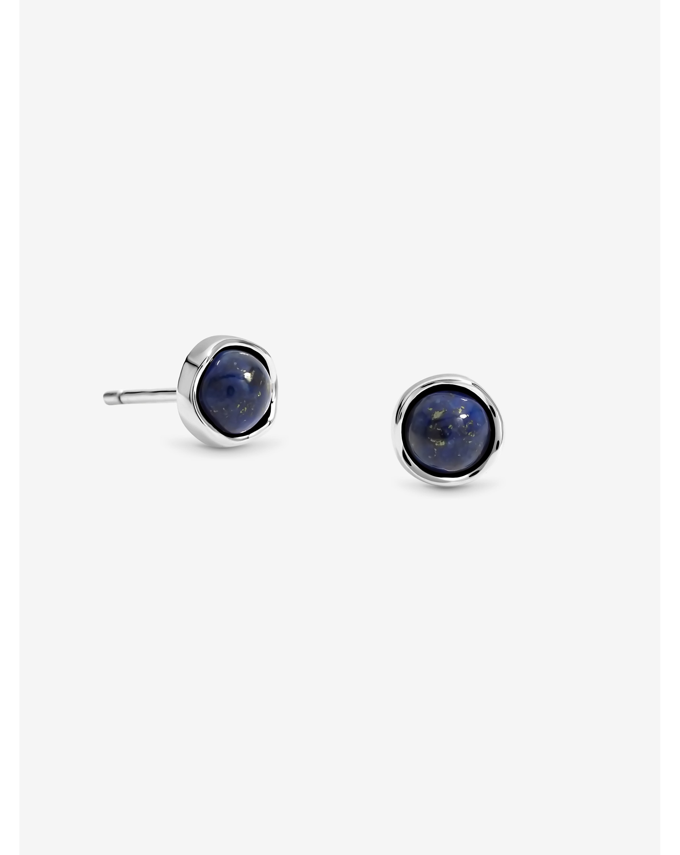 Simply Silver 925 Lapis Studs