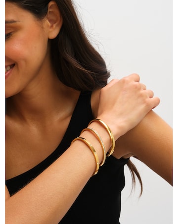 Jon Richard Waterproof Gold Plated Polished Bangle