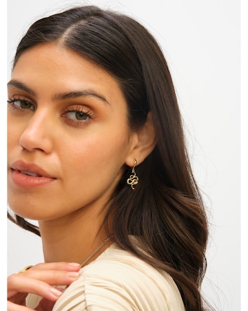 Jon Richard Gold Plated Snake Earrings