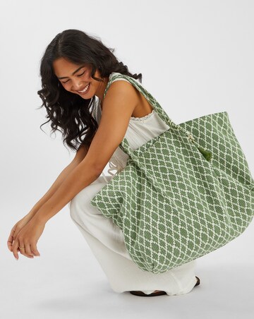 Accessorize Geometric Print Weekender Bag