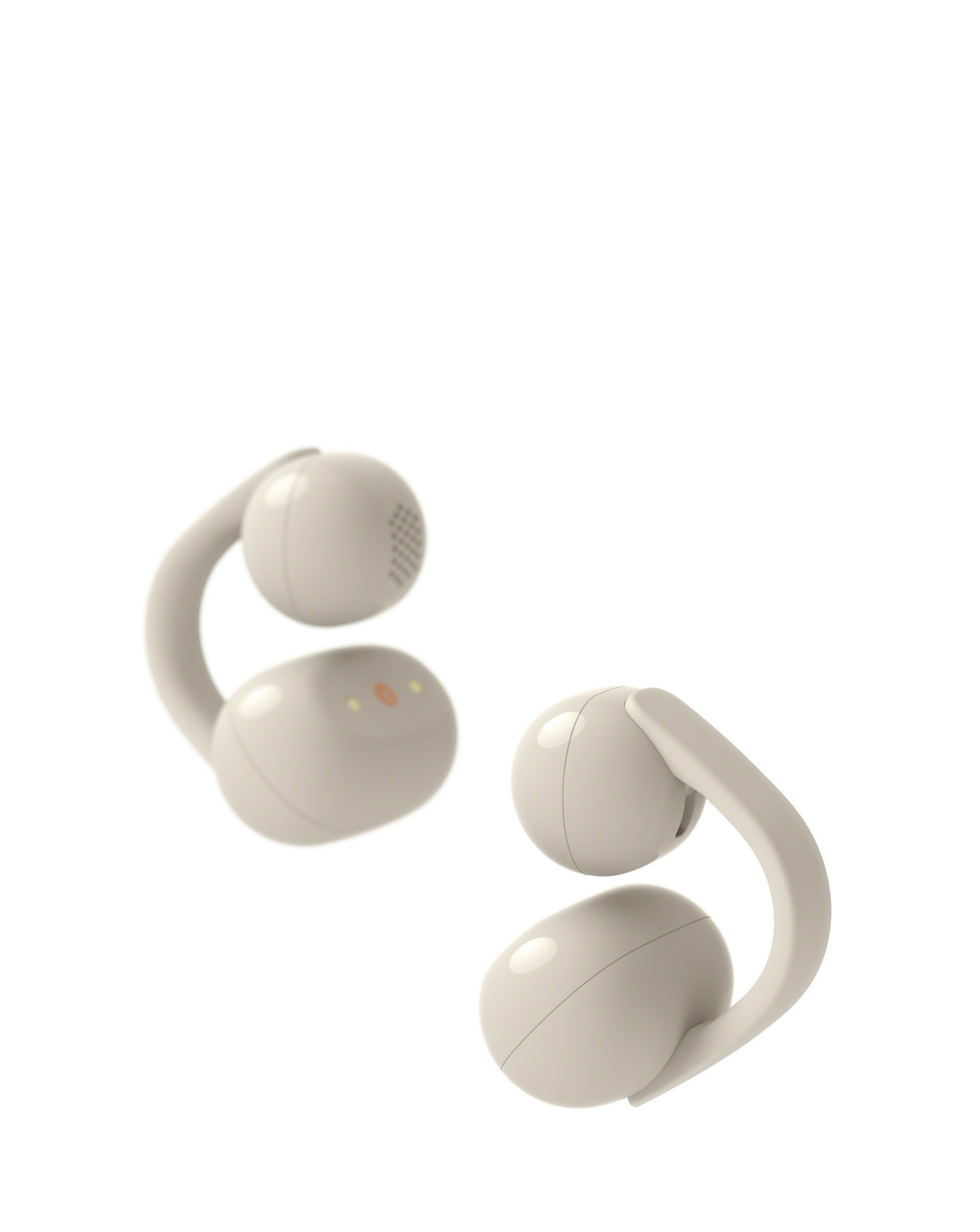 New In - Sony Linkbuds Clip Open Earbuds - Greige