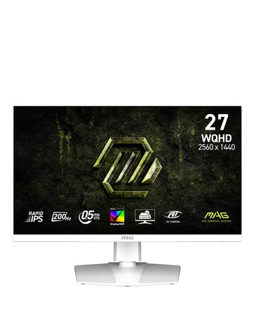 MSI MAG 274QRFW E20 27in WQHD 200Hz 0.5ms IPS White Gaming Monitor