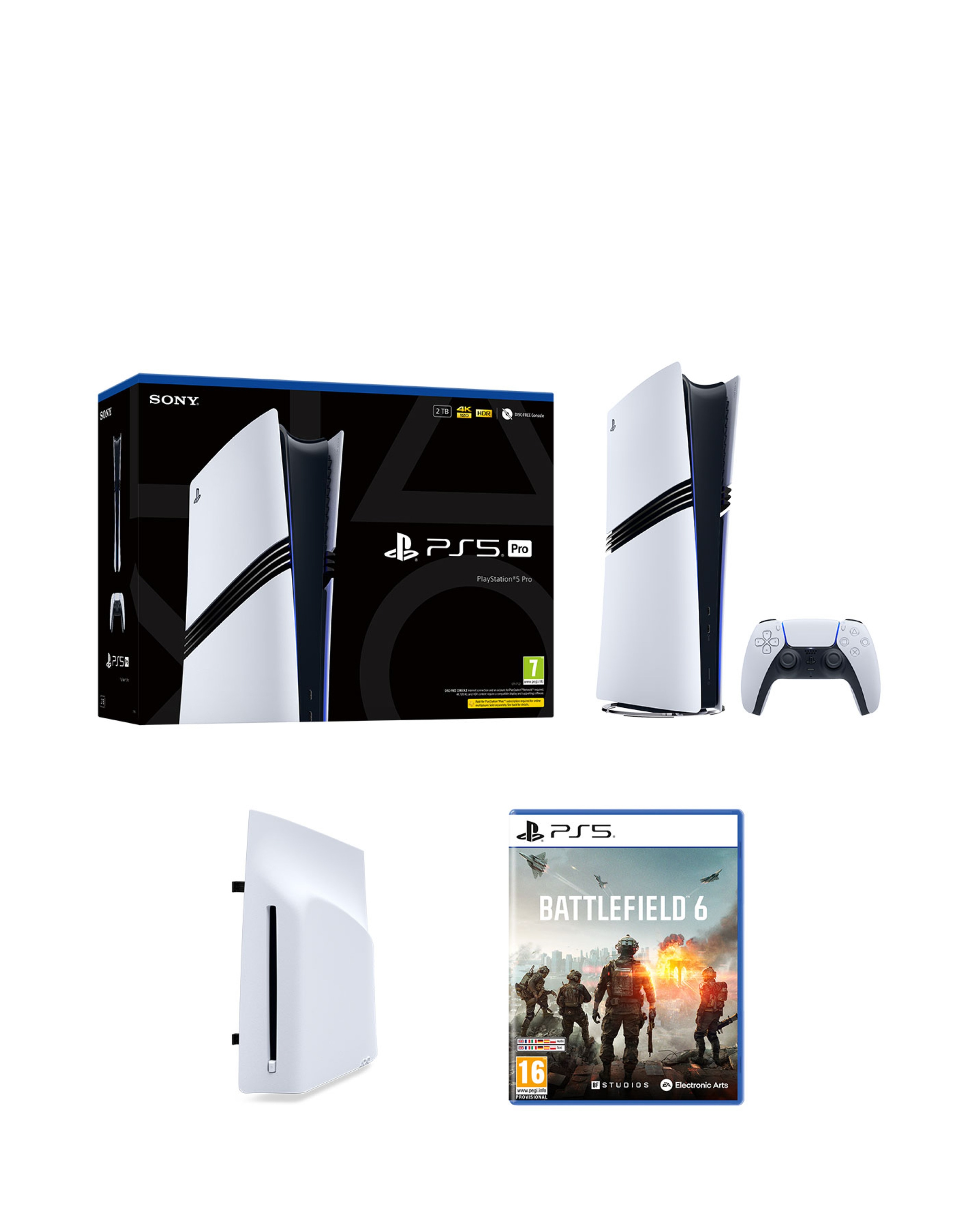 New In - PS5 Pro, Disc Drive + Battlefield 6