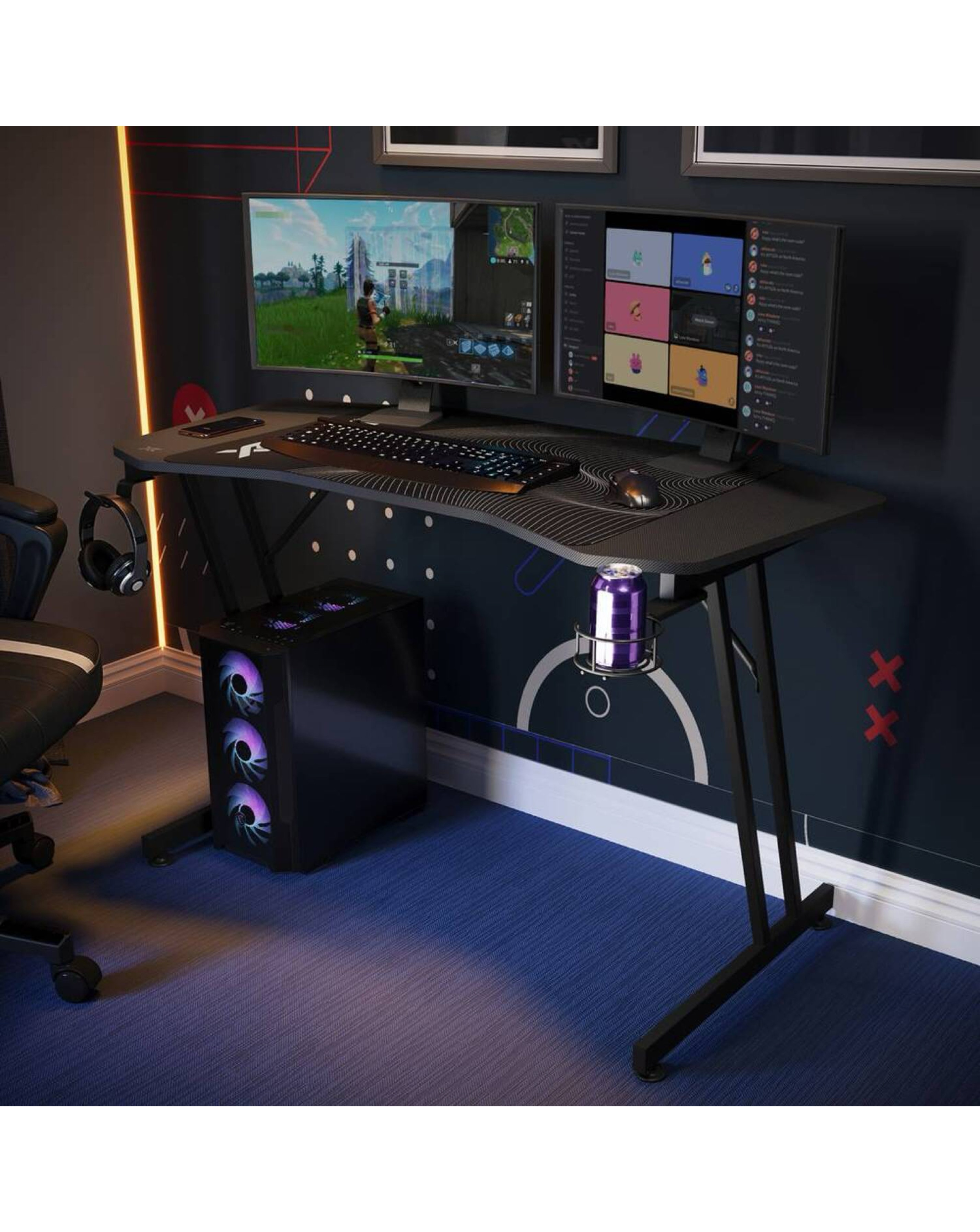 X Rocker Panther Evo 120cm Gaming Desk