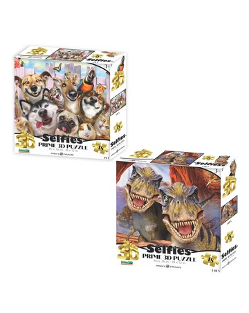 Howard Robinson 3D Selfie Dogs and Dinos Puzzle Duo
