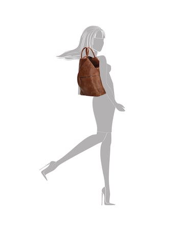 Enrico Benetti Caen Zip Split Handle Backpack
